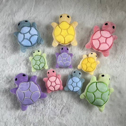 Large/Small Plush Turtle Doll Diy Accessory-98(rainbow)