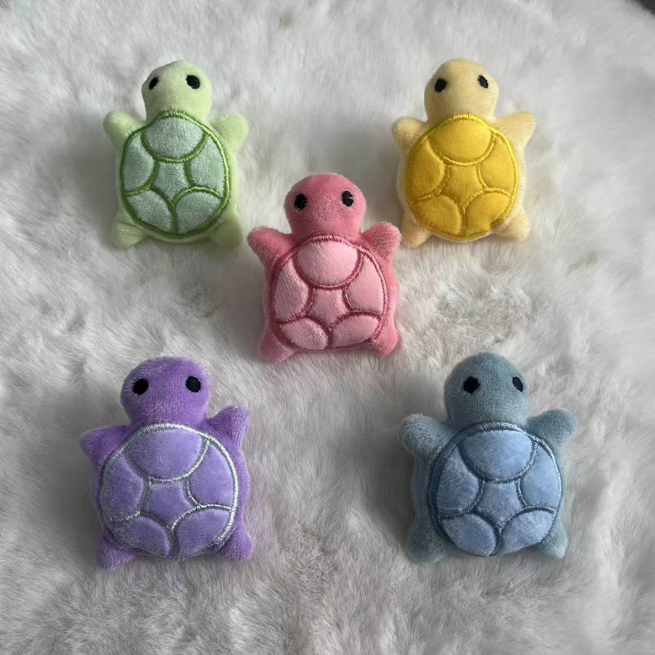 Large/Small Plush Turtle Doll Diy Accessory-98(rainbow)