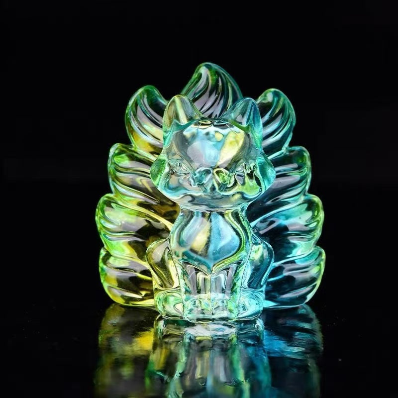 Durable Glass Crystal Nine Tails Fox