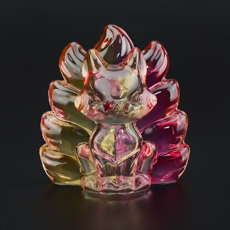 Durable Glass Crystal Nine Tails Fox