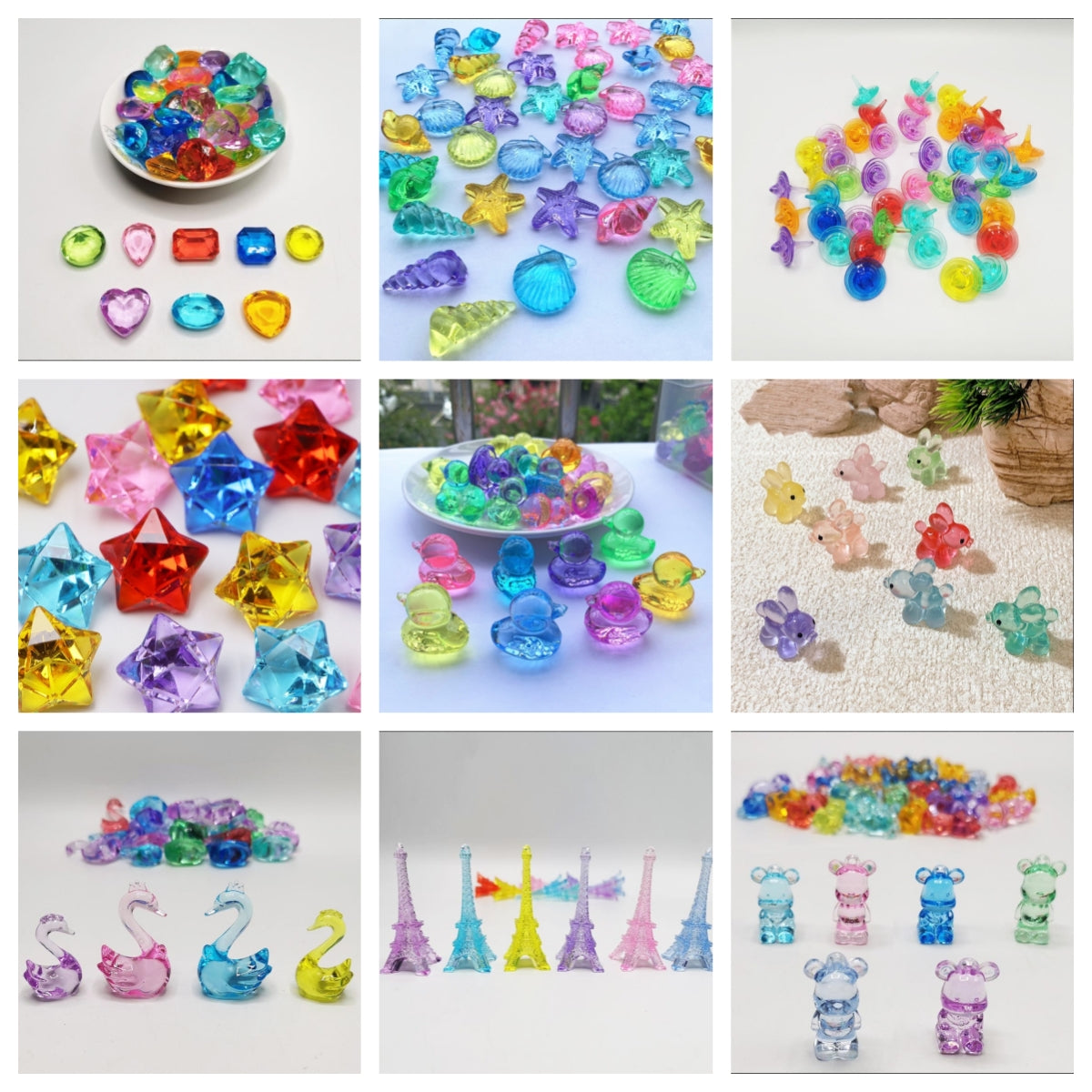 🔥Holidays Sale 🔥Last 20 mins🔥 Mix styles Acrylic Crystal Figures - ChooChoo win 5 times or more) -002