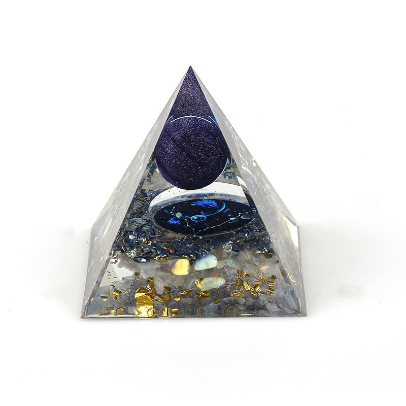 Crystal zodiac pyramid-1.4