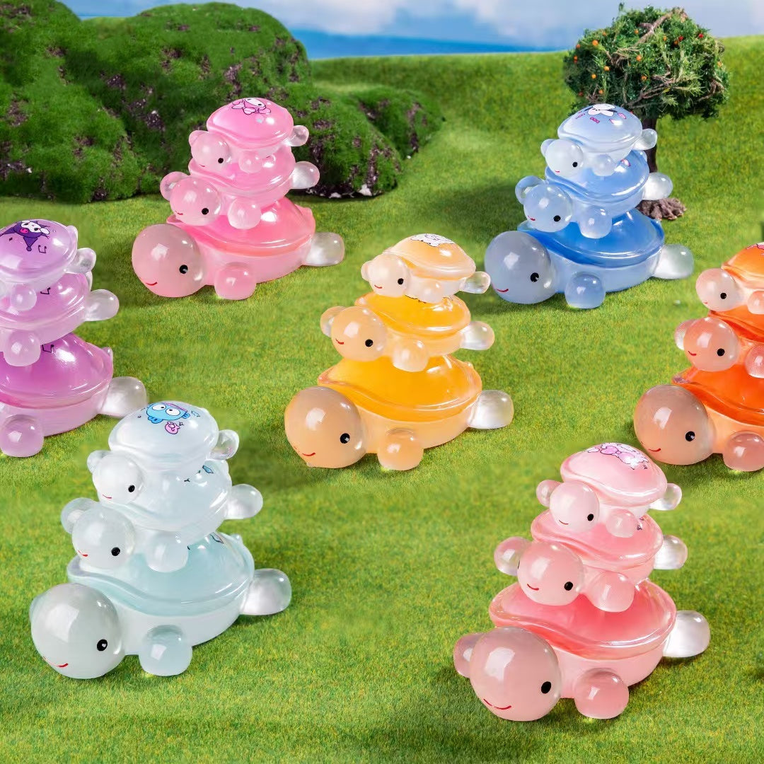 The Sanrio  luminous turtle family（small）-Open by yourself not open in live