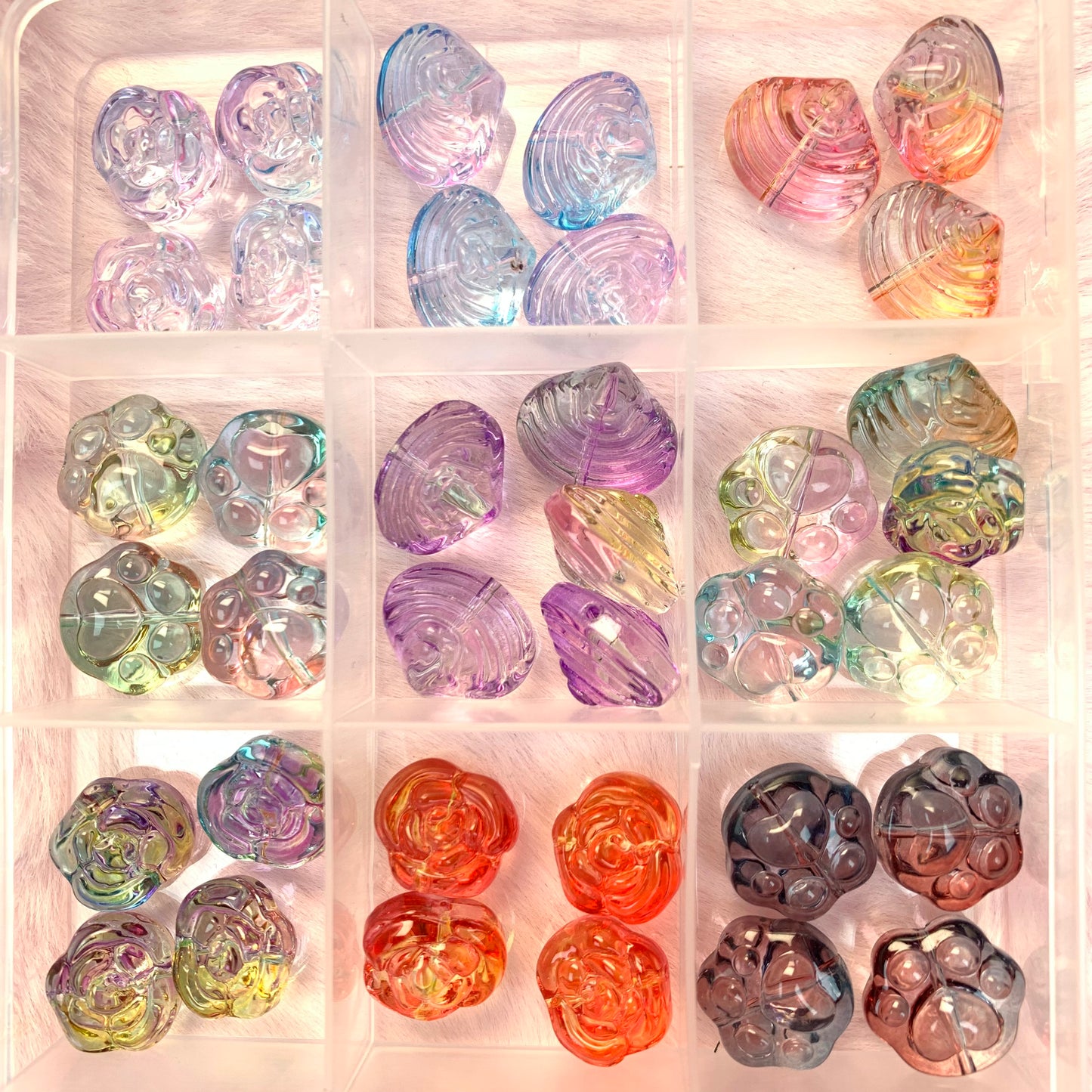 Special shaped glass beads-A9-Open in live-(10 pcs/Bag)