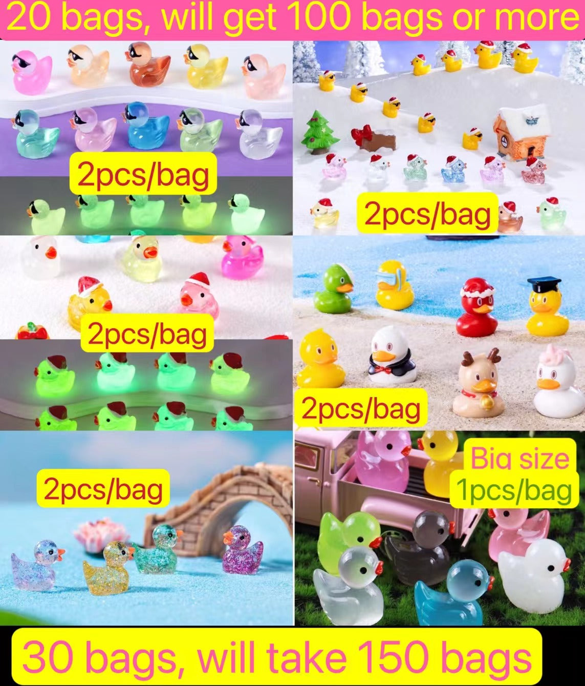 Mix Sytles Superstar Duckie Family 2pcs/bag-005 (ChooChoo)