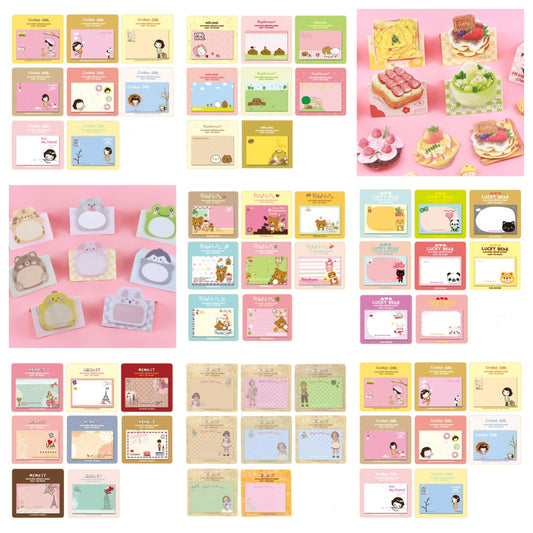 NEW Styles Mix Fashion Cute Sticky Notes -92(Rainbow)