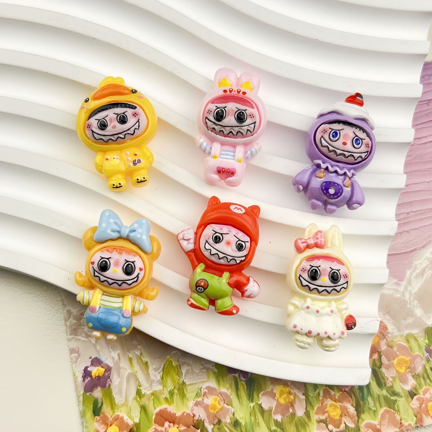 Small Cute Superman Labubu DIY Accessories-Open by yourself not open in live