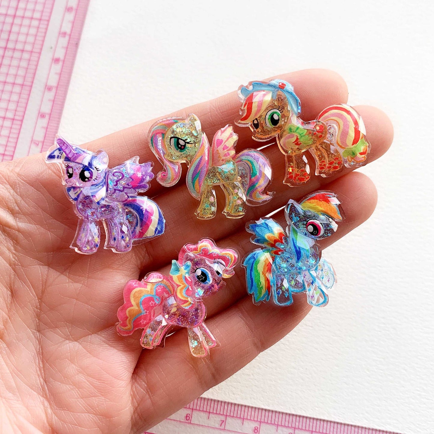 Cartoon Unicorn Pony Charms DIY Phone case - C1