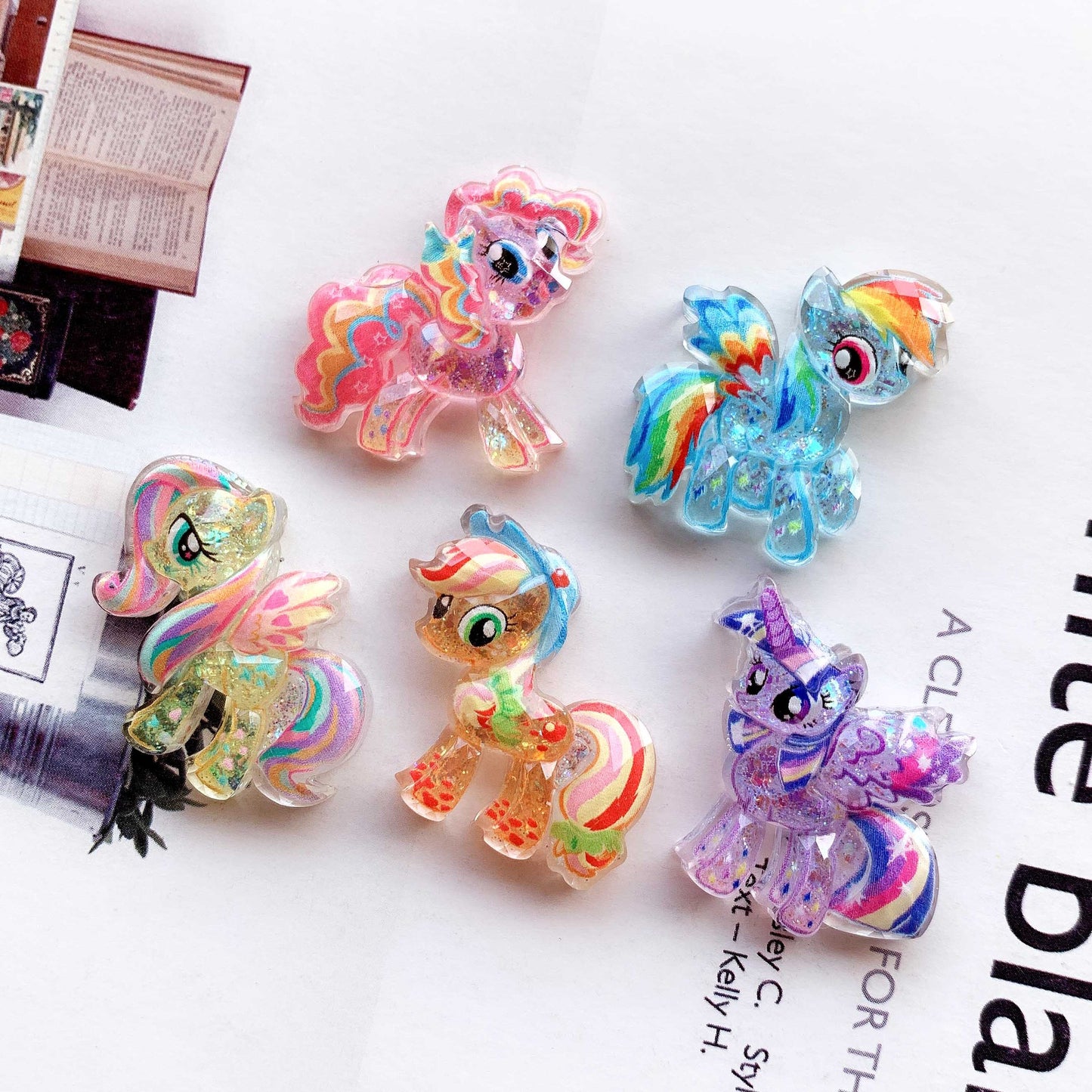 Cartoon Unicorn Pony Charms DIY Phone case - C1