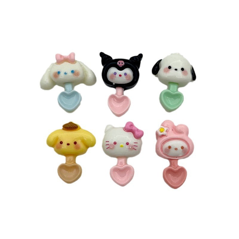 Mini Sanrio Spoon DIY Accessories-Open by yourself not open in live