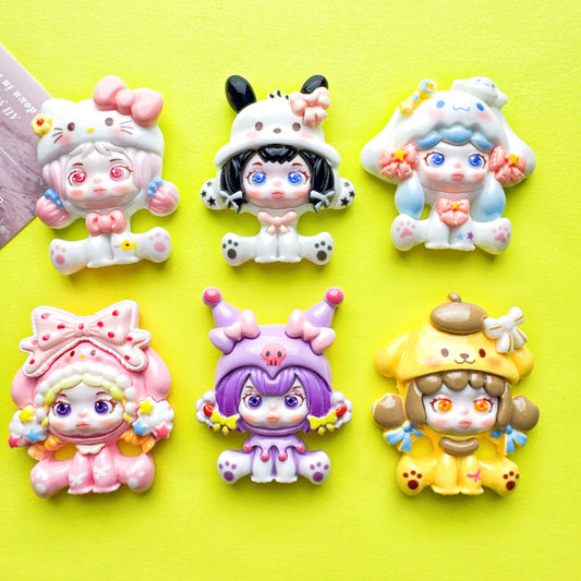 Large Sanrio series DIY accessories-Open by yourself not open in live