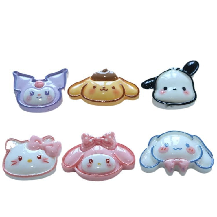 Sanrio Glossy Line Drawing DIY Accessories - Open by yourself not open in live