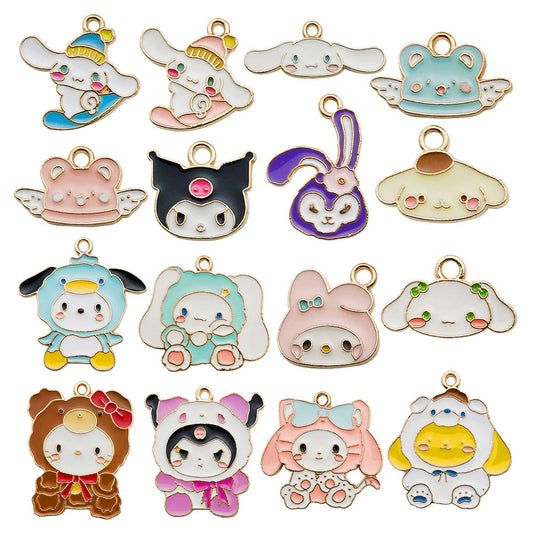 Sanrio Cartoon Alloy DIY Accessories With Holes - Open by yourself not open in live