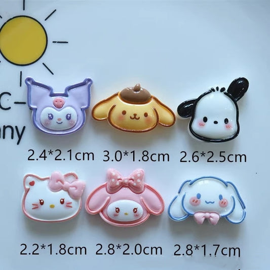 Sanrio Glossy Line Drawing DIY Accessories - Open by yourself not open in live