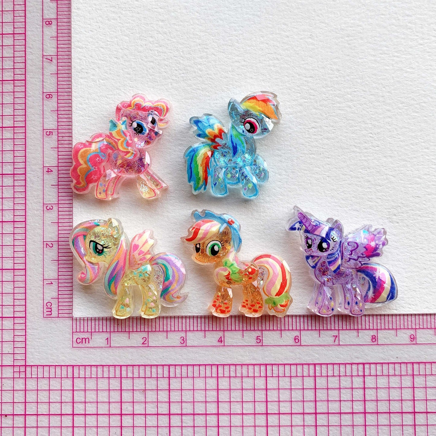 Cartoon Unicorn Pony Charms DIY Phone case - C1