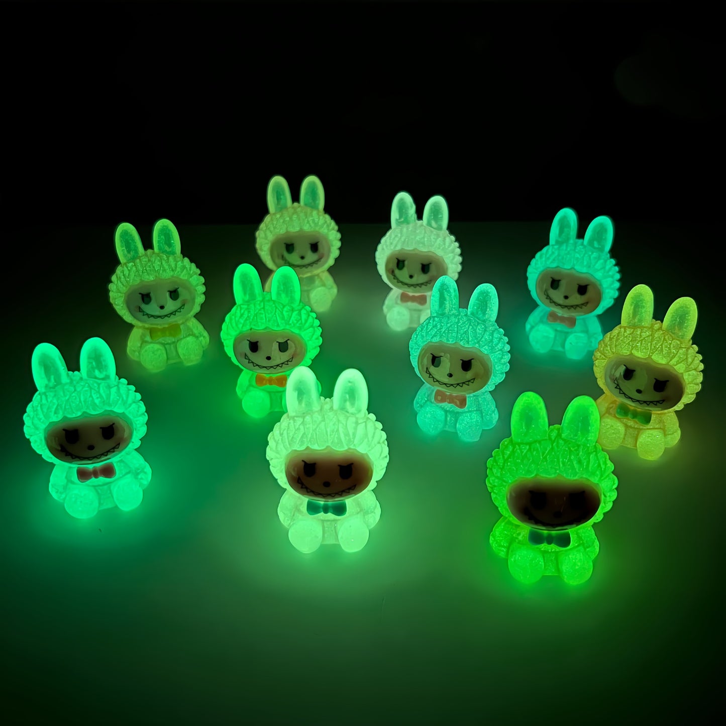 Solid Luminous Bunny diy accessories-Open by yourself not open in live