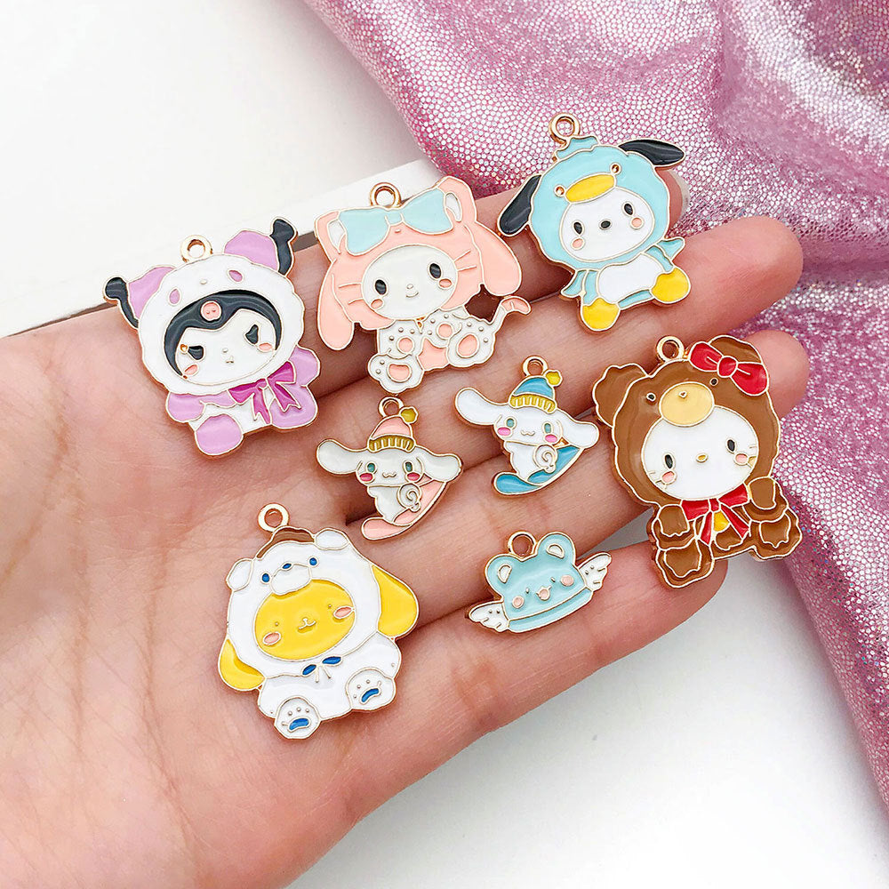 Sanrio Cartoon Alloy DIY Accessories With Holes - Open by yourself not open in live