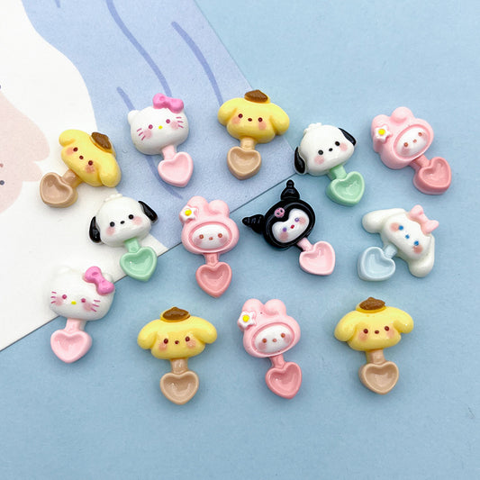 Mini Sanrio Spoon DIY Accessories-Open by yourself not open in live