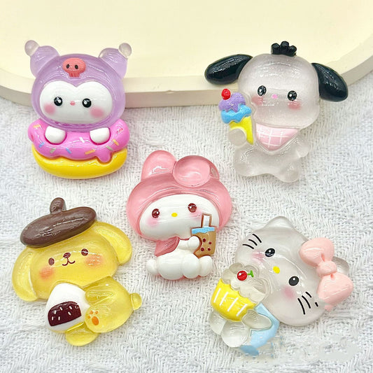 Large Luminous Sanrio DIY Accessories - Open by yourself not open in live